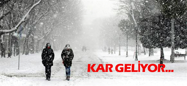 KAR GELİYOR