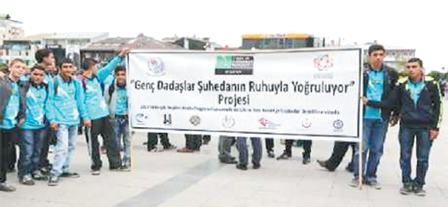 Genç Dadaşlar şühedanın ruhuyla yoğruluyor