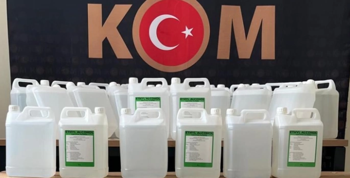 350 litre sahte alkol ele geçirildi