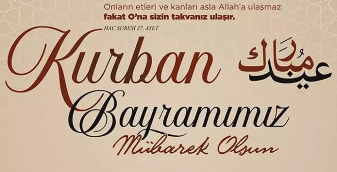 Bayramınız mübarek olsun