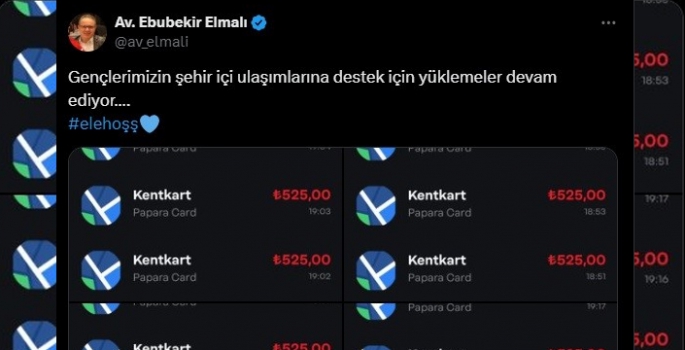 Elmalı’dan öğrencilere ulaşım desteği