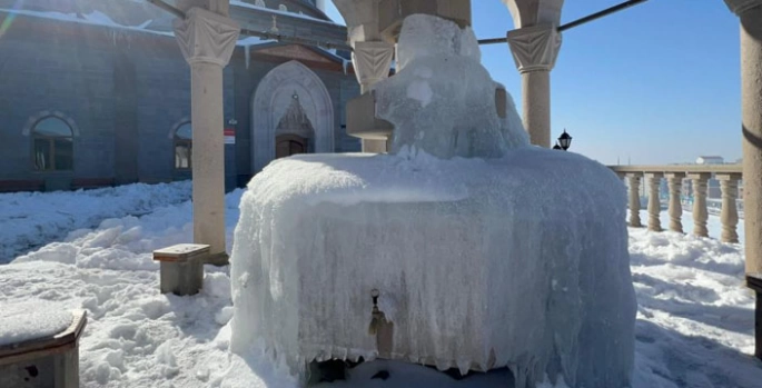 Erzurum’da Sibirya soğukları