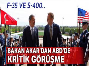 Bakan Akar'dan, ABD'de kritik görüşme