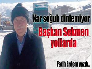 Başkan Sekmen yollarda