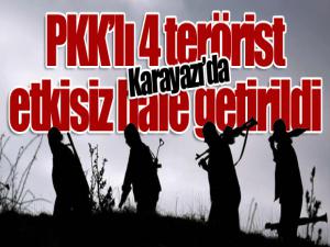 Erzurumda PKKlı 4 terörist etkisiz hale getirildi