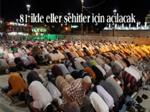 81 ilde eller şehitler için açılacak