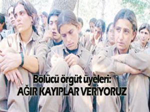 Ağır kayıplar VERiYORUZ