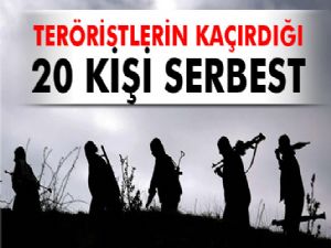 PKK'nın kaçırdığı 20 gümrük memuru serbest