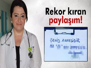 Rekor kıran paylaşım!