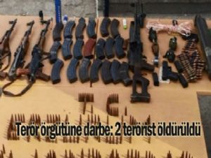 Terör örgütüne darbe: 2 terörist öldürüldü