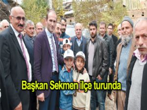 Başkan Sekmen, iLÇE TURUNDA