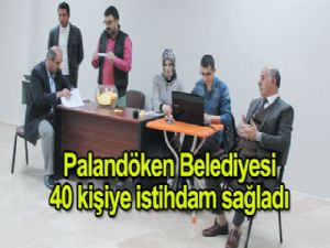 Palandöken Belediyesi, 40 kişiye istihdam sağladı