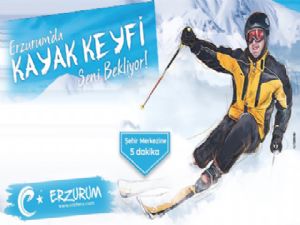  KAYAK KEYFİ ERZURUM'DA YAŞANIR