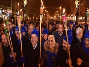 Erzurum'da Festival Korteji