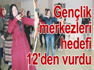 Gençlik merkezleri hedefi 12'den vurdu