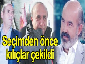 Seçimden önce kılıçlar çekildi