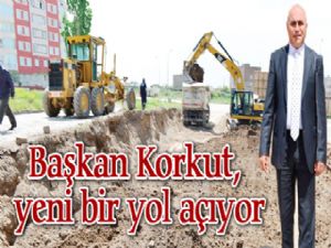 Başkan Korkut, yeni bir yol açıyor