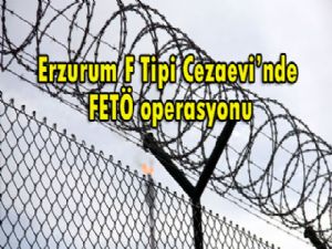 Erzurum F Tipi Cezaevi'nde FETÖ operasyonu