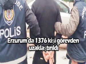 1376 kişi görevden uzaklaştırıldı