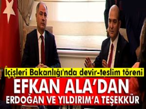 İçişleri Bakanlığı'nda devir-teslim töreni