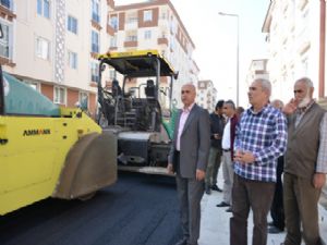 Şükrü Paşa'da yeni yollara asfalt ve kaldırım