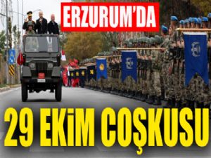 Erzurum'da 29 Ekim Cumhuriyet Bayramı coşkuyla kutlandı