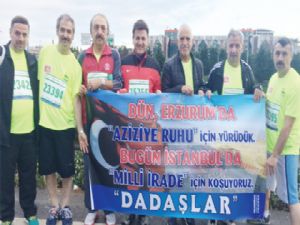 Erzurum'da yürüdüler İstanbul'da koştular