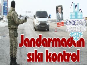 Jandarmadan sıkı kontrol