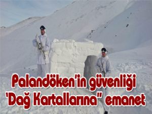 Palandöken'in güvenliği 'Dağ Kartallarına