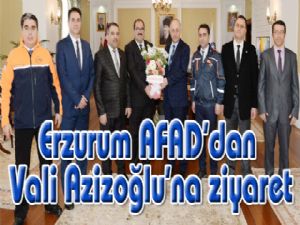 Erzurum AFAD'dan Vali Azizoğlu'na ziyaret