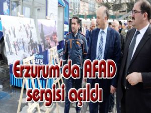 Erzurum'da AFAD sergisi açıldı