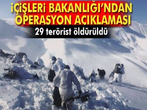 İçişleri Bakanlığı'ndan operasyon açıklaması