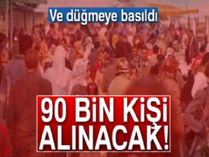 Kamu'ya 90 bin kişi alınacak