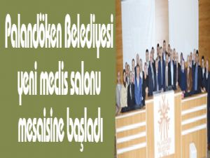 Palandöken Belediyesi yeni meclis salonu mesaisine başladı