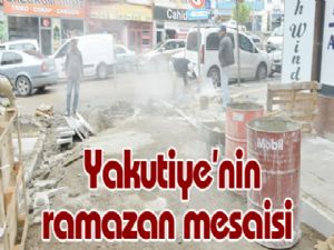 Yakutiye'nin ramazan mesaisi