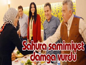 Sahura samimiyet damga vurdu