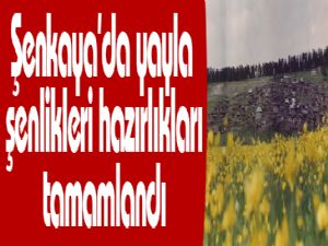 Şenkaya'da yayla şenlikleri hazırlıkları