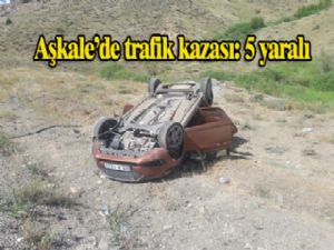 Aşkale'de trafik kazası: 5 yaralı