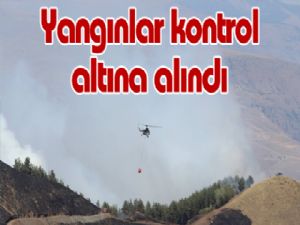 Yangınlar kontrol altına alındı