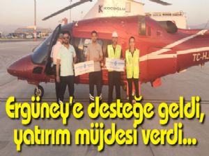 Ergüney'e desteğe geldi, yatırım müjdesi verdi... 