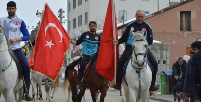 Kar üstünde cirit nefes kesti