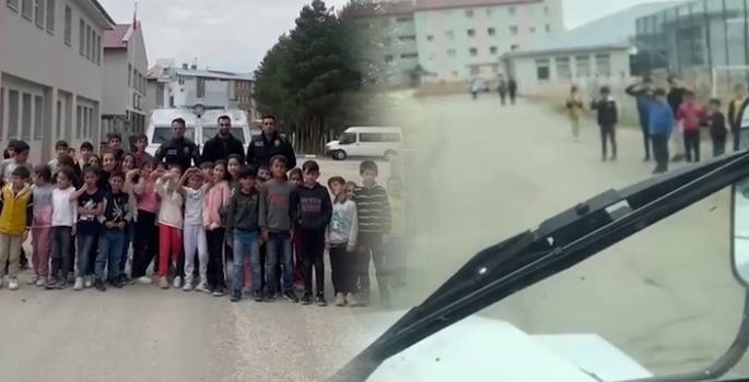 Polise selam veren öğrencilere shortland sürprizi