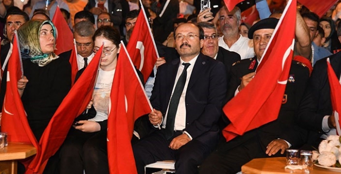 Rektörler 15 Temmuz etkinliklerine katıldı