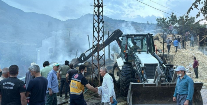 Tortum’da yangın felaketi